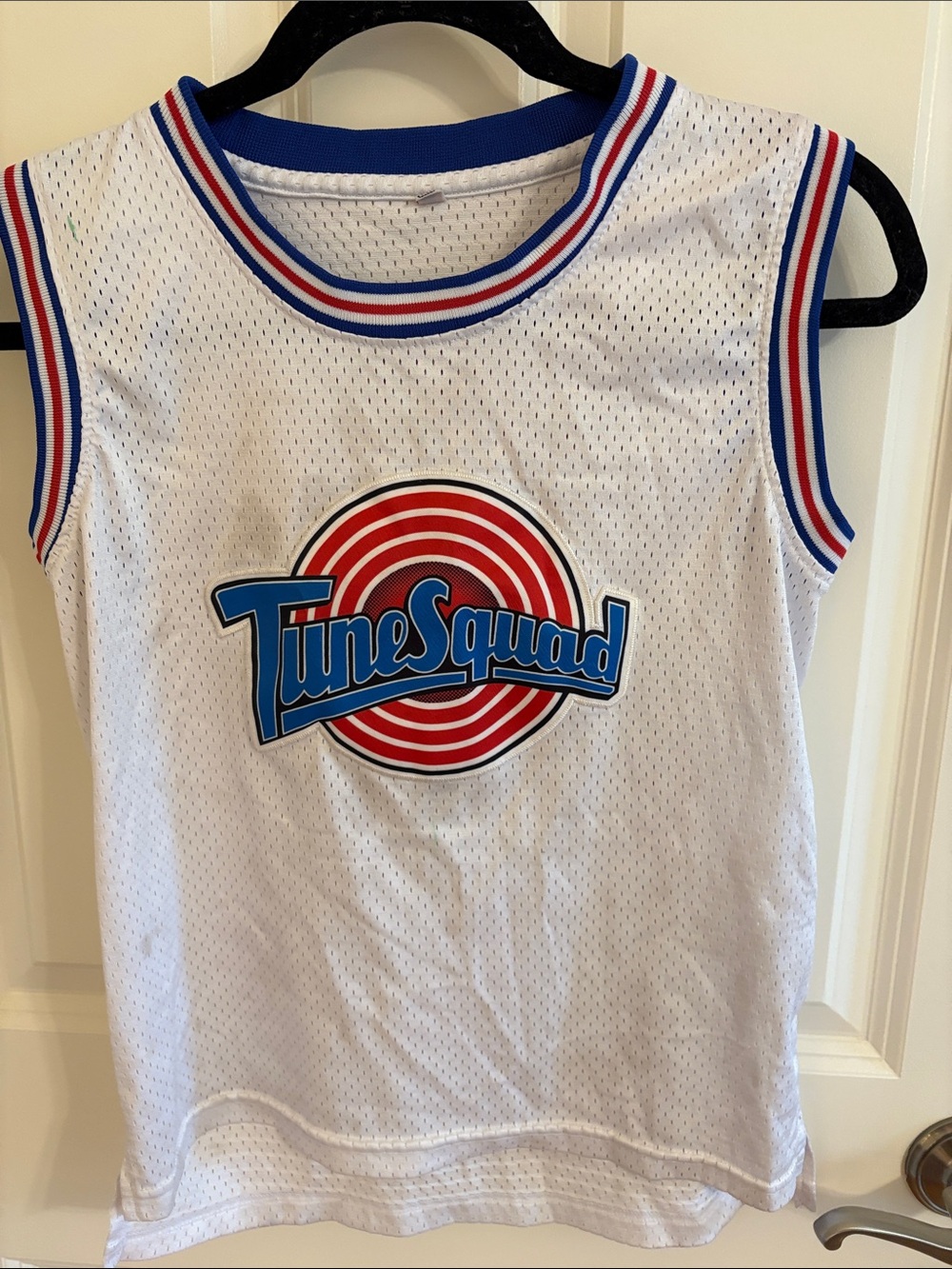 Kids White Tune Squad Basketball Tank Top